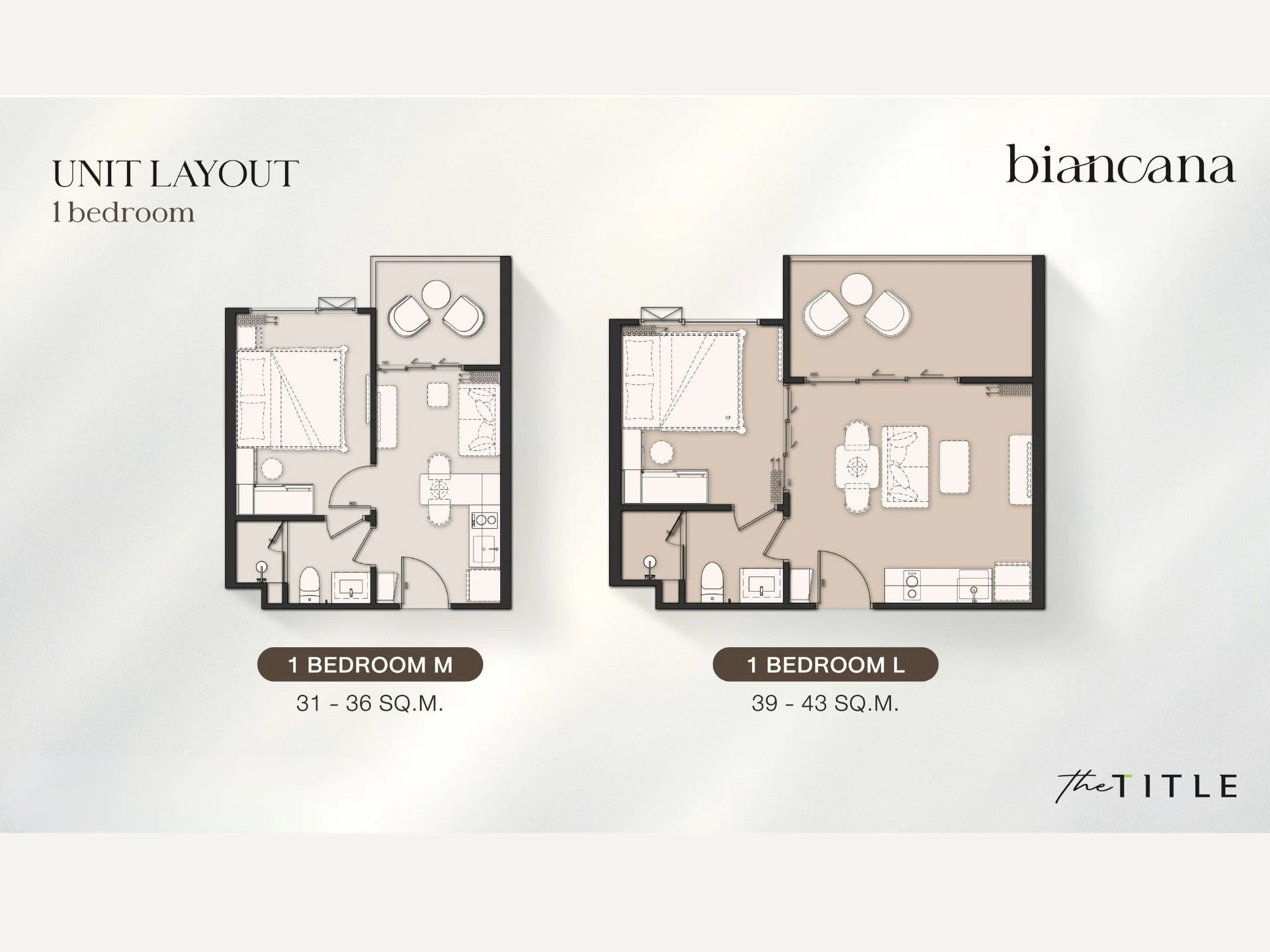 Unit Plan 1Bedroom The Title Biancana Phuket Surin