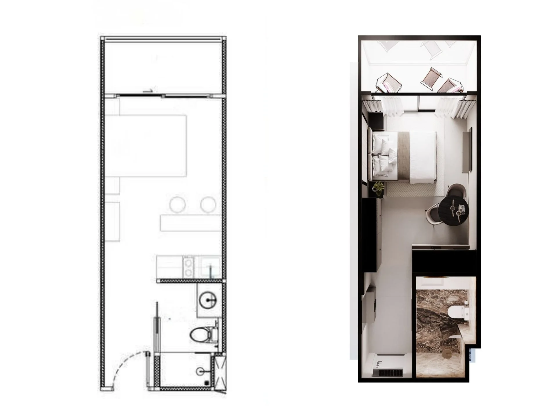 unit plan studio 30sqm sun hills lakeside