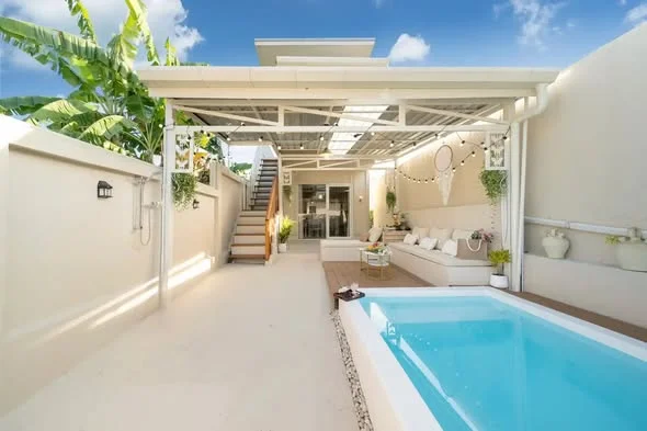 Private pool and terrace area of 2-bedroom villa, Rawai