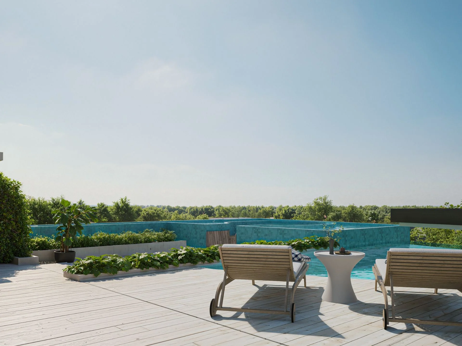 Conjunto completo de resort y administración